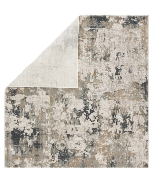 Jaipur Living Lynne Abstract White/ Gray Round Area Rug (6'X6')