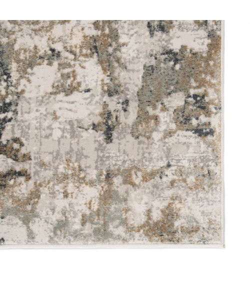 Jaipur Living Lynne Abstract White/ Gray Round Area Rug (6'X6')