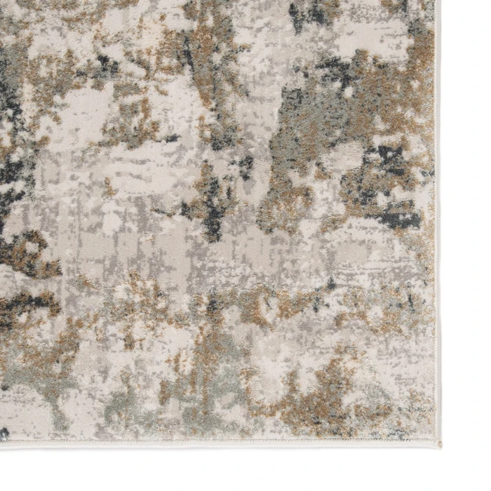 Jaipur Living Lynne Abstract White/ Gray Round Area Rug (8'X8')