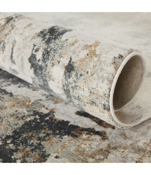 Jaipur Living Lynne Abstract White/ Gray Round Area Rug (6'X6')