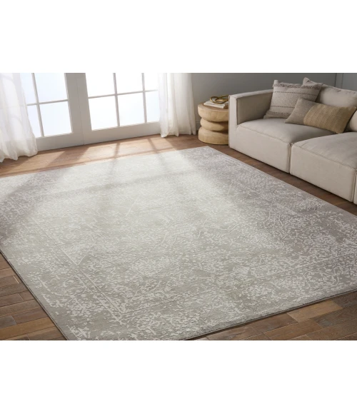 Jaipur Living Lianna Abstract Gray/ White Round Area Rug (6'X6')