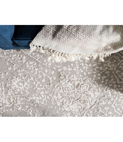 Jaipur Living Lianna Abstract Gray/ White Round Area Rug (6'X6')