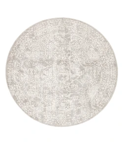 Jaipur Living Cirque Lianna CIQ04 Gray/White 6 ft. X 6 ft. Round Rug