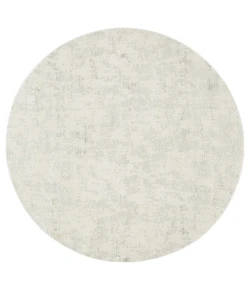Jaipur Living Cirque Arvo CIQ08 Silver/White 6 ft. X 6 ft. Round Rug