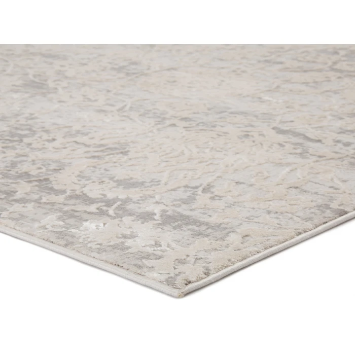 Jaipur Living Alonsa Abstract Gray/ White Round Area Rug (6'X6')