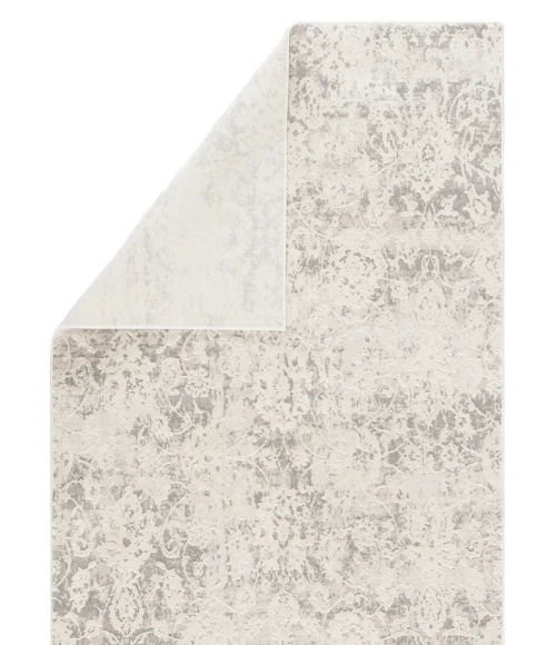 Jaipur Living Alonsa Abstract Gray/ White Round Area Rug (6'X6')