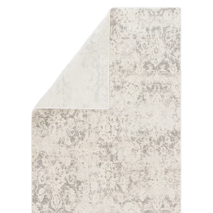 Jaipur Living Alonsa Abstract Gray/ White Round Area Rug (6'X6')