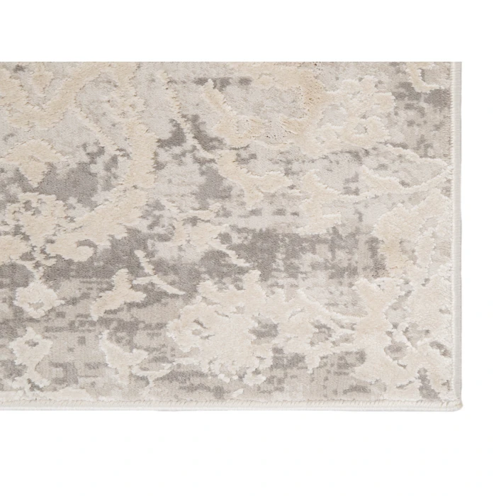 Jaipur Living Alonsa Abstract Gray/ White Round Area Rug (6'X6')