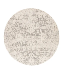 Jaipur Living Cirque Alonsa CIQ10 Gray/White 6 ft. X 6 ft. Round Rug