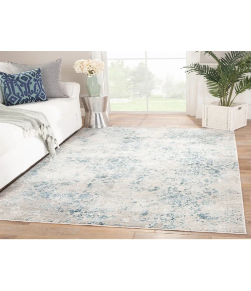 Jaipur Living Siena Damask Blue/ Ivory Area Rug (5X7'6")