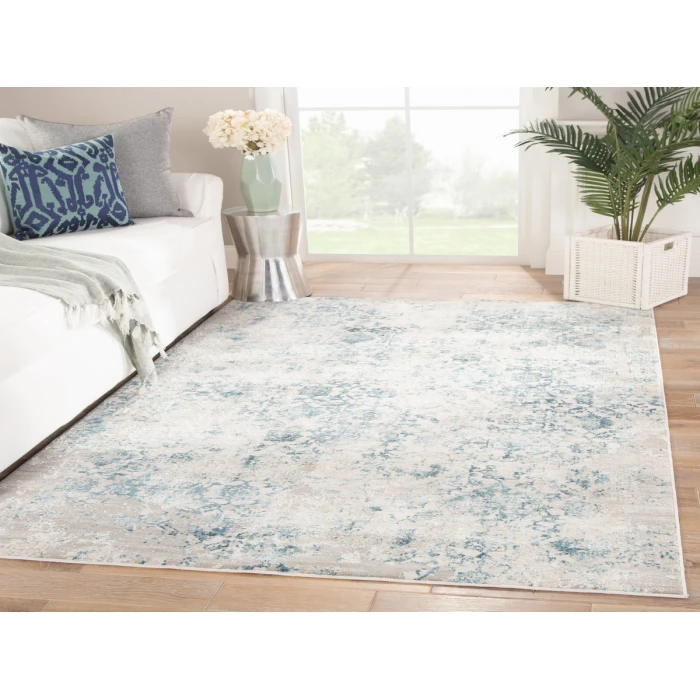 Jaipur Living Siena Damask Blue/ Ivory Area Rug (8'10"X11'9")