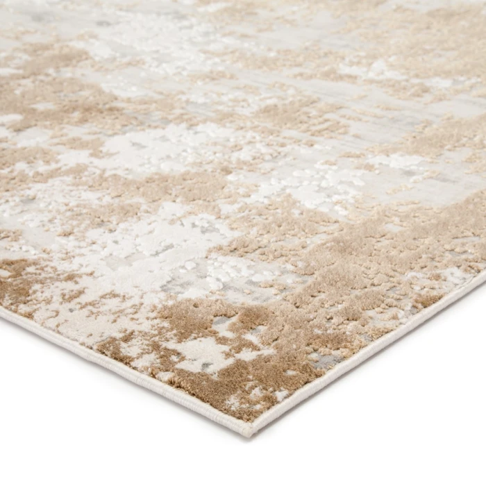 Jaipur Living Resa Abstract Gray/ Gold Area Rug 6'7"X9'6"