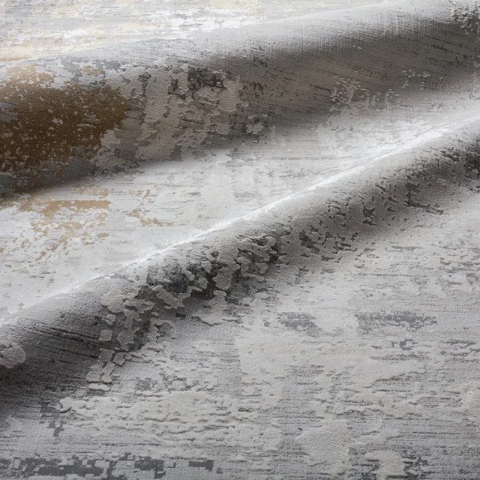 Jaipur Living Resa Abstract Gray/ Gold Area Rug 6'7"X9'6"