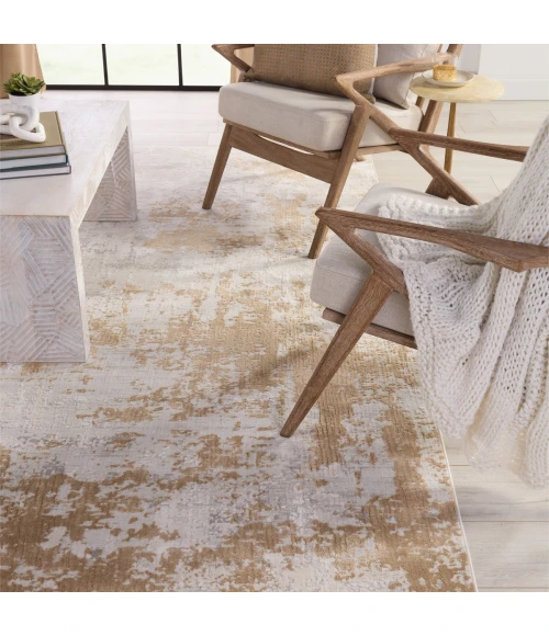 Jaipur Living Resa Abstract Gray/ Gold Area Rug 11'10"X14'