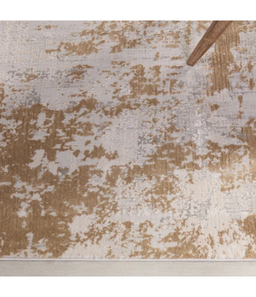 Jaipur Living Resa Abstract Gray/ Gold Area Rug 11'10"X14'