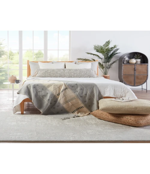 Jaipur Living Alcina Abstract Light Gray/ Cream Area Rug (10'2"X14')