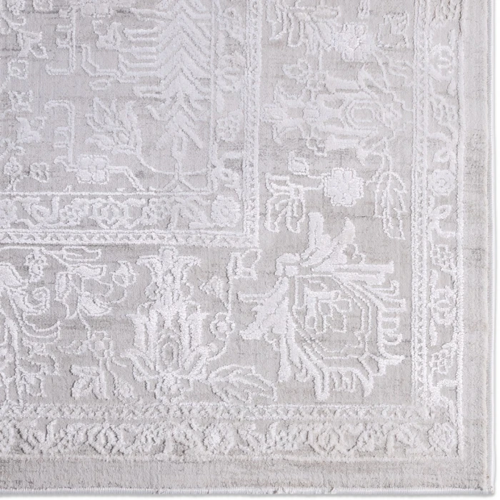Jaipur Living Riella Floral Light Gray/ Cream Area Rug (9'2"X11'9")