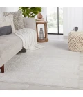 Jaipur Living Riella Floral Light Gray/ Cream Area Rug (10'2"X14')