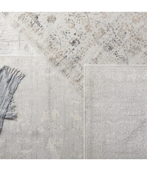 Jaipur Living Vida Abstract Light Gray/ Gold Area Rug (8'X10')