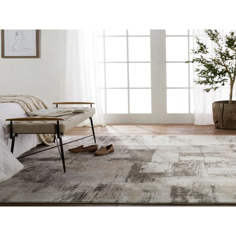 Jaipur Living Proto Abstract Cream/ Taupe Area Rug 3'11"X5'11"