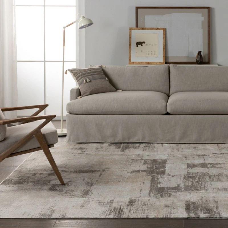Jaipur Living Proto Abstract Cream/ Taupe Area Rug 3'11"X5'11"