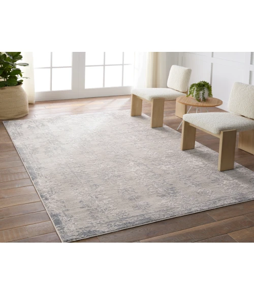 Jaipur Living Fortier Floral Silver/Slate Area Rug 3'11"X5'11"