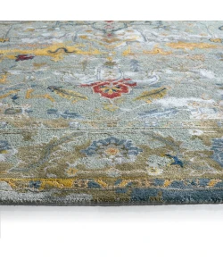 Jaipur Living Cristobol CIT05 Handmade Medallion Orange and Gray Area Rug (13'x18')