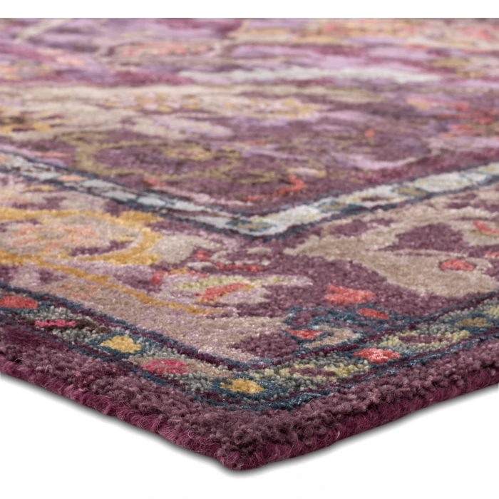 Jaipur Living Raisa Handmade Medallion Purple/ Gray Area Rug (8'X10')