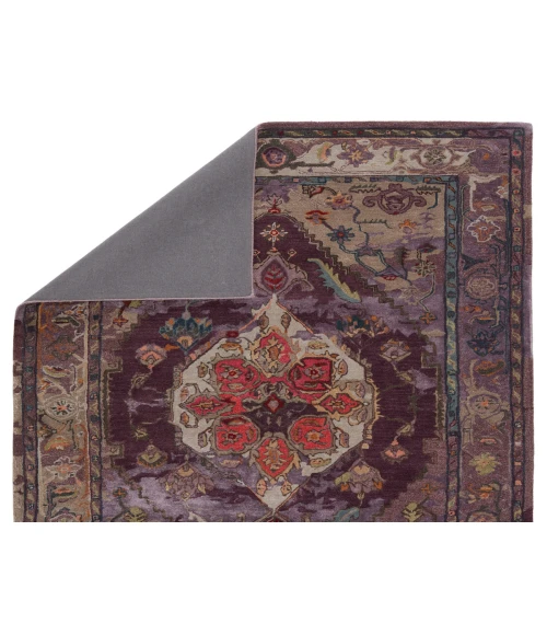 Jaipur Living Raisa Handmade Medallion Purple/ Gray Area Rug (5'X8')