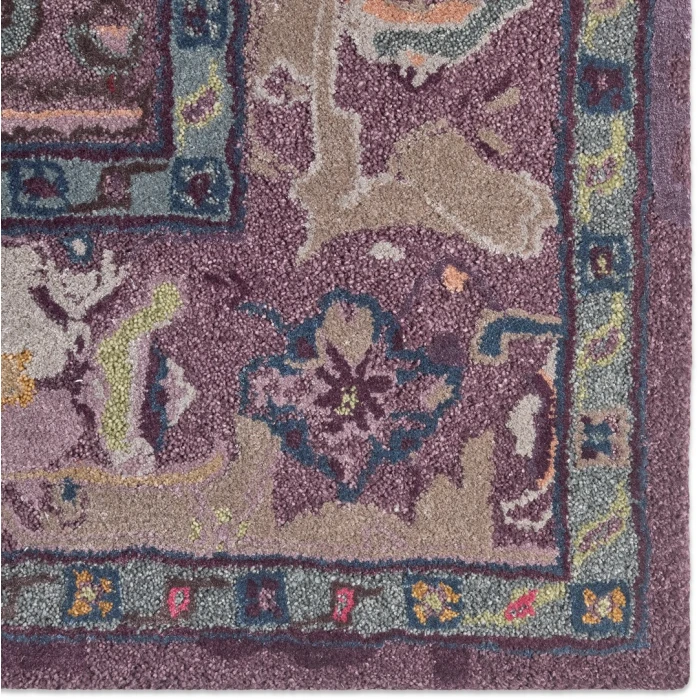 Jaipur Living Raisa Handmade Medallion Purple/ Gray Area Rug (8'X10')