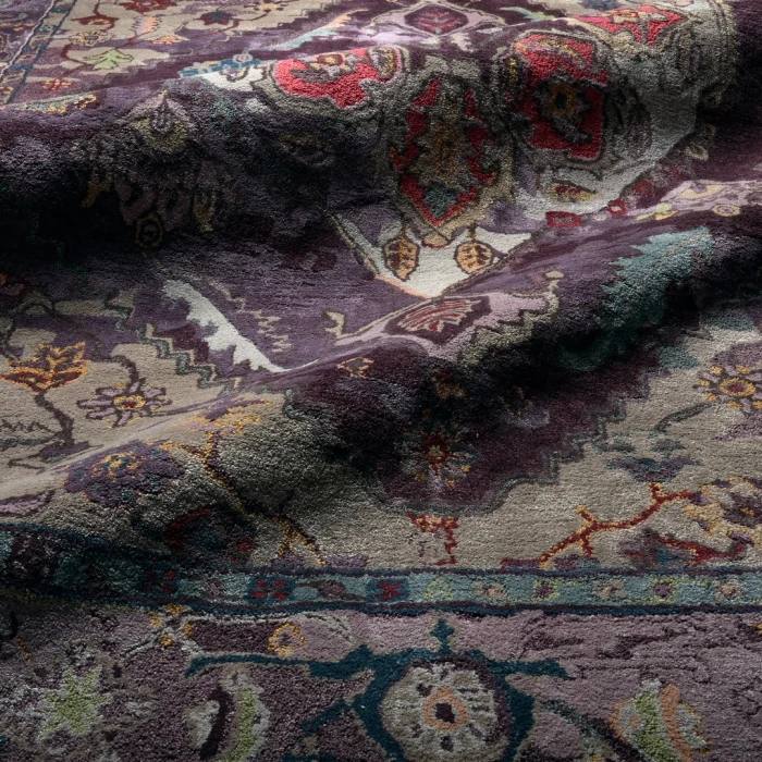 Jaipur Living Raisa Handmade Medallion Purple/ Gray Area Rug (8'X10')