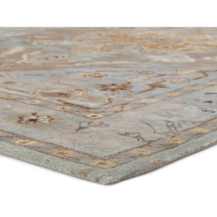 Jaipur Living Raisa Handmade Medallion Gray/ Gold Area Rug (10'X14')