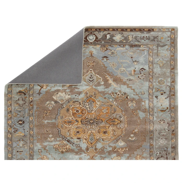 Jaipur Living Raisa Handmade Medallion Gray/ Gold Area Rug (10'X14')