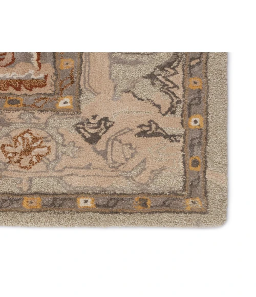 Jaipur Living Raisa Handmade Medallion Taupe/ Gold Area Rug (9'X12')