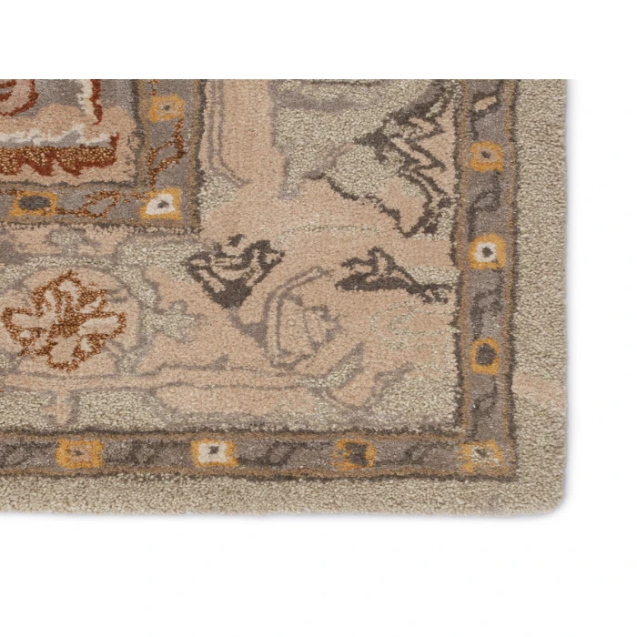 Jaipur Living Raisa Handmade Medallion Taupe/ Gold Area Rug (8'X10')