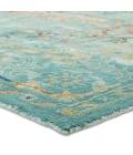 Jaipur Living Cristobol Handmade Medallion Turquoise/ Pink Area Rug (5'X8')