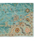 Jaipur Living Cristobol Handmade Medallion Turquoise/ Pink Area Rug (5'X8')