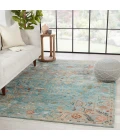Jaipur Living Cristobol Handmade Medallion Turquoise/ Pink Area Rug (5'X8')