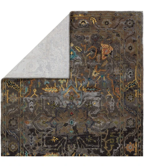 Jaipur Living Cristobol Handmade Medallion Dark Green/ Gray Area Rug (8'X10')