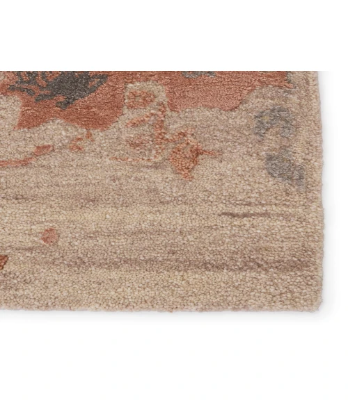 Jaipur Living Sandia Handmade Medallion Pink/ Light Taupe Area Rug 9'X12'