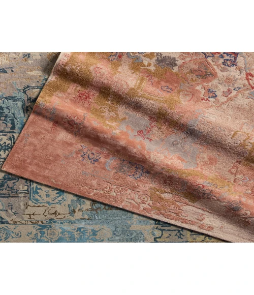 Jaipur Living Sandia Handmade Medallion Pink/ Light Taupe Area Rug 9'X12'