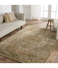 Jaipur Living Raisa CIT21 Tufted Medallion Green/Tan Runner (3'X10')