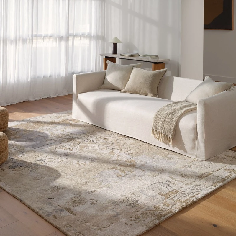 Jaipurliving Citrine Tanbeige Cit22 18 In. Swatch Square Rug