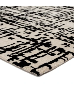 Jaipur Living Clayton Pals CLN15 Cream/Black 9 ft. X 12 ft. Rectangle Rug