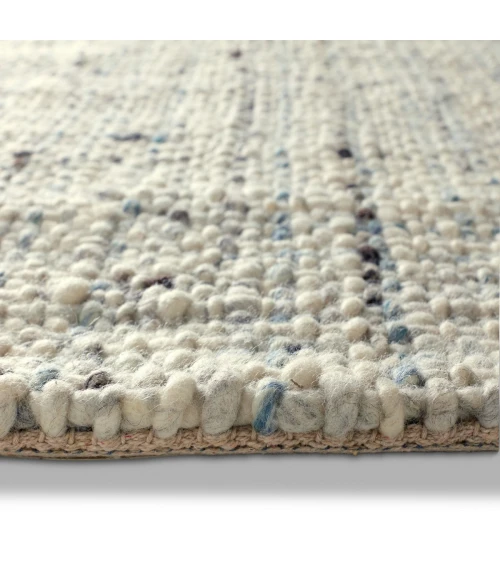 Jaipur Living Season Handmade Solid Cream/ Light Gray Area Rug 6'X9'