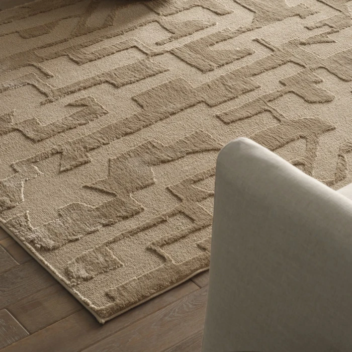 Nikki Chu Calix By Nikki Chu Natural (Tan / Beige / Taupe) Cnu05 6 Ft. 7 In. X 9 Ft. 6 In. Rect. Rug