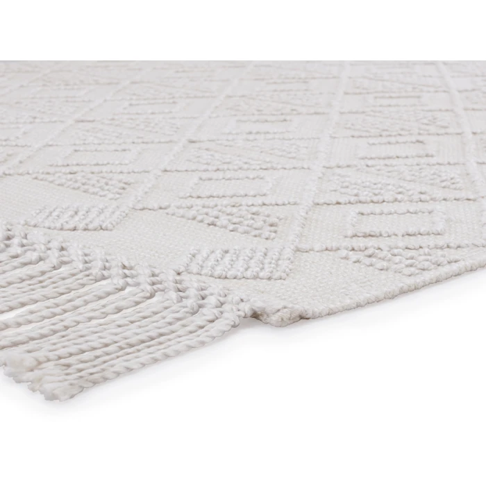 Jaipur Living Esma Indoor/ Outdoor Geometric White/ Ivory Area Rug (5'X8')