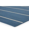 Jaipur Living Cape Cod Handmade Stripe Blue/ Cream Area Rug (10'X14')
