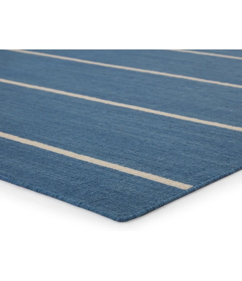 Jaipur Living Cape Cod Handmade Stripe Blue/ Cream Area Rug (10'X14')