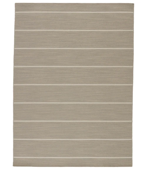 Jaipur Living Cape Cod Handmade Stripe Gray/ White Area Rug (10'X14')